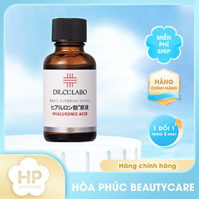Tinh Chất Dưỡng Ẩm Và Ngăn Lão Hóa Dr.Ci:Labo Hyaluronic Acid Basic Super 100 Series (30 mL)