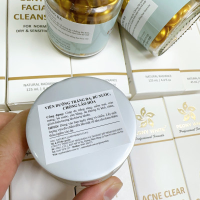 Viên Dưỡng Trắng Da PEONY WHITE 30v - Bù Nước - Chống Lão Hóa - Cân Bằng Độ pH - Cấp Ẩm - Giải Pháp Cho Làn Da Khô Ráp