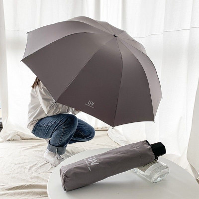 Dù che mưa nắng ,vải dù với  2 lớp chống tia UV , chống thấm nước , tay cầm chắc chắn , màu sắc trẻ trung , hiện đại , xếp gọn là phụ kiện che   mưa , nắng 