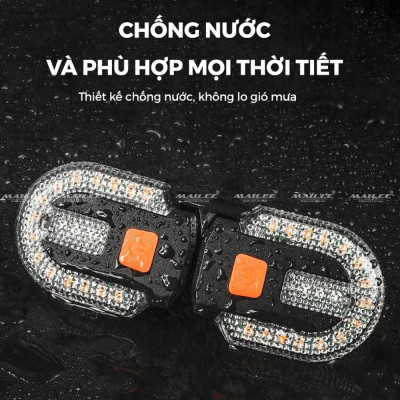 Đèn Hậu Xe Đạp LED Tín Hiệu Xi Nhan Rẽ Trái Phải FY-1825 600mAh Sạc USB Không Dây Chống Nước IPX5 Địa Hình 5 Chế Độ - Mai Lee