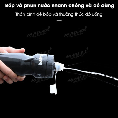 Bình nước xe đạp siêu nhẹ YQ-710 dung tích 710ml, chất liệu nhựa PP, tiện dụng cho xe đạp MTB và đường phố (không kèm giá đỡ bình nước xe đạp), để uống khi đạp xe ngoài trời - Mai Lee