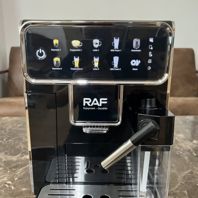 Máy Pha Cà Phê Tự Động RAF R.118 Thương Hiệu Pháp Màn Hình Cảm Ứng 8.6 Inch, Công Suất 1350W, 1 Giờ 20 Ly - HÀNG NHẬP KHẨU, BẢO HÀNH 1 NĂM
