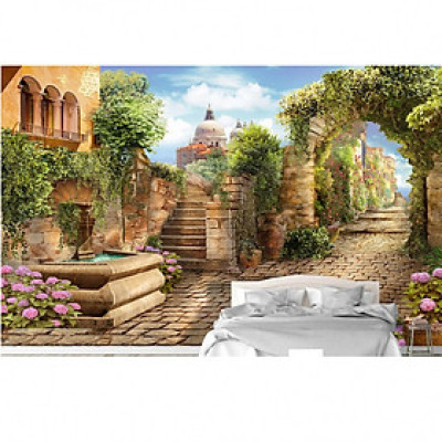 Tranh dán tường 3d phong cảnh châu âu CA09