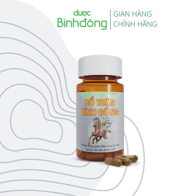 Bổ Thận Bình Đông - Bổ thận, hỗ trợ giảm triệu chứng đau lưng, mỏi gối, tiểu đêm – hộp 60 viên nang