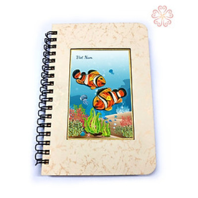  ( Đi tìm NEMO ) Sổ tay giấy xoắn nghệ thuật Cá Hề Nemo size 10.7x16cm