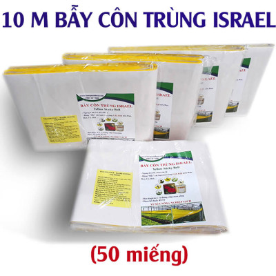 25 Miếng Bẫy Ruồi Vàng, Bẫy Côn Trùng gây hại rau sạch và cây ăn trái tại nhà nhập khẩu Israel Sticky Yellow Roll 