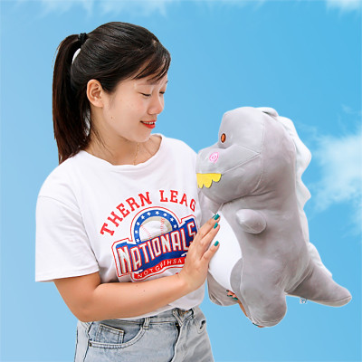 Gấu Bông Khủng Long Bông Răng Thưa Cao Cấp Vải Co Dãn 4 Chiều Mềm Mịn