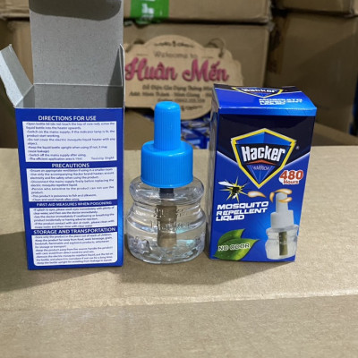 Tinh dầu đuổi muỗi HAC-KER 480h, sử dụng 30 đêm an toàn hiệu quả cao