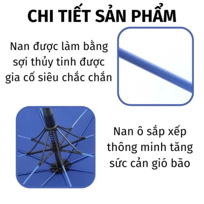 Ô Che Mưa Cỡ Lớn KACHI MK416 – Dù Cao Cấp Gập Gọn, Tự Động, Chống Gió Lật, Chống Tia UV - hàng chính hãng