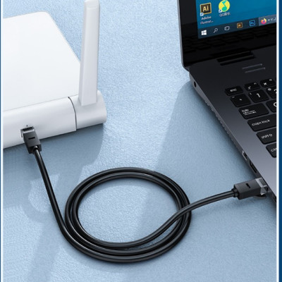 Cáp mạng LAN CAT6 UTP 20M màu Đen Ugreen LAN20166NW102 Hàng chính hãng