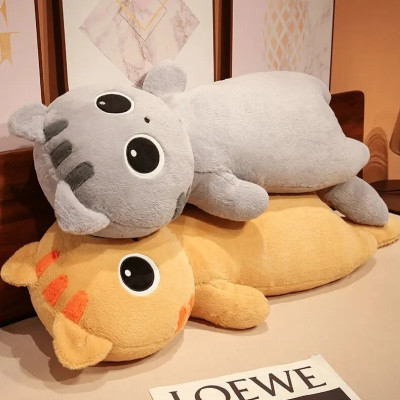 Thú nhồi bông mèo mắt to vô tri - Size từ 70cm đến 90cm - Quà tặng gấu bông mèo mắt tròn dễ thương - Gối ôm mềm mịn cho bé.