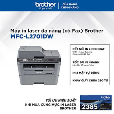 Máy In Laser Đa Năng Brother MFC-L2701DW - Hàng Chính Hãng