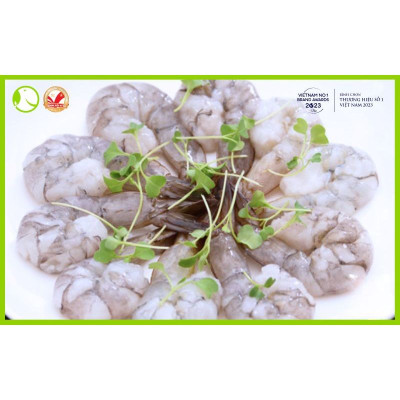  [GIAO NHANH HCM] Tôm Thẻ Sinh Thái Hữu Cơ Lột Vỏ Còn Đuôi Size Lớn - Hộp 500Gr