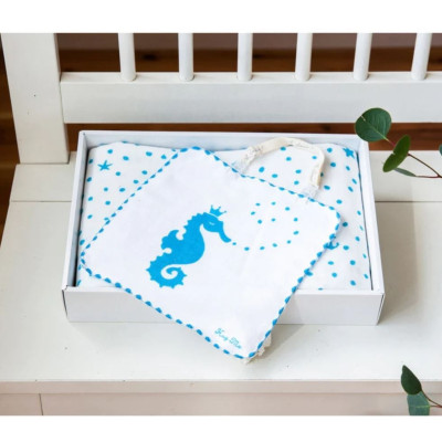 Khăn gạt em bé lau mặt họa tiết thương hiệu Orunet Nhật Bản - Orgenic Cotton HW0817 HW0818 HW0819