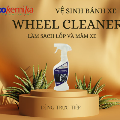 DUNG DỊCH LÀM SẠCH VÀ TẨY Ố VÀNG TRÊN LỐP Ô TÔ, XE MÁY WHEEL CLEANER 600ML THƯƠNG HIỆU EKOKEMIKA