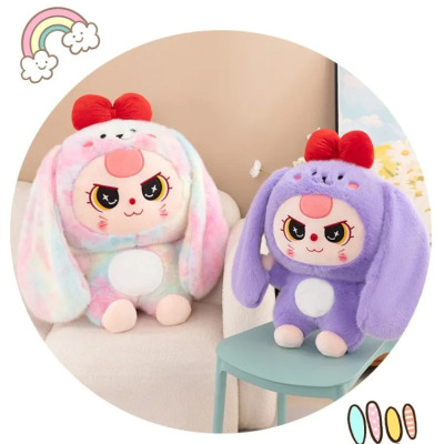 Gấu bông babythree đáng yêu - Size từ 35 đến 80cm -  BB3 gấu bông cute mắt nước, thú nhồi bông bé ba dễ thương có nơ đỏ.