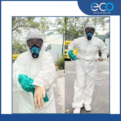 Combo Kính Bảo Hộ DeltaPlus + Mặt Nạ Koken G7 + Quần Áo Bảo Hộ DT117 | Tặng Kèm 1 Đôi Găng Tay Chống Hóa Chất