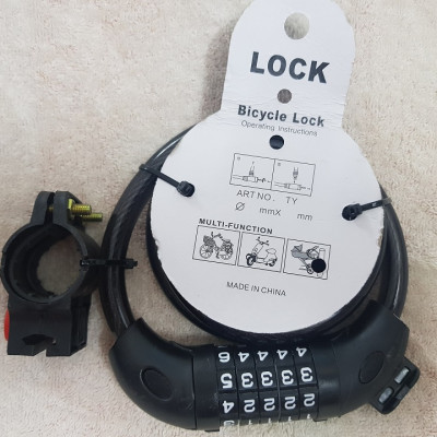 Khóa dây số chống trộm 5 mã số - Đổi được mật khẩu tùy ý