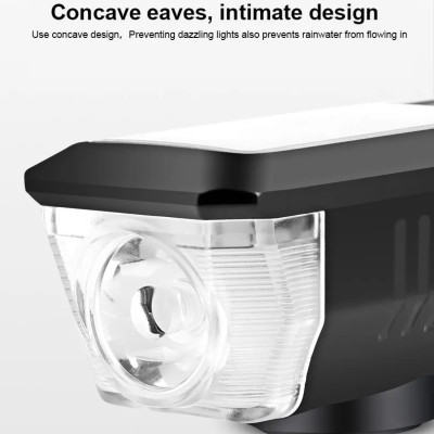 Năng Lượng Mặt Trời Đa Năng Đèn Xe Đạp Có Thể Sạc Qua USB Đèn Pha Xe Đạp Đèn Led Chống Nước Đèn Xe Đạp 3 Chế Độ LED Mountain Đèn Trước Xe Đạp Với 5 Chế Độ 120dB Còi Xe Đạp - Hàng Chính Hãng dododios