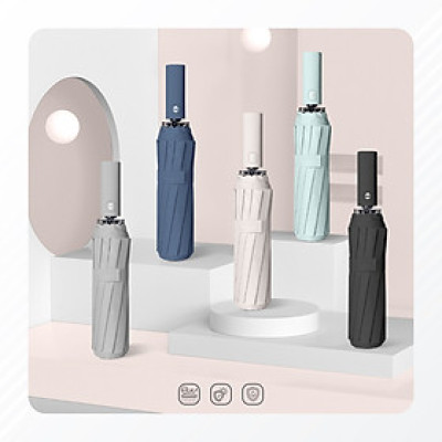 Dù Tự Động Gấp Gọn Thông Minh, Thiết Kế Chắc Chắn | Dù Gấp Gọn Thông Minh, Được Thiết Kế 12 Nan Chắc Chắn, Sang Trọng, Bền Bỉ