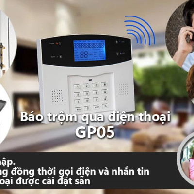 Bộ Báo Động Chống Trộm Không Dây Qua Sim GSM - GP05