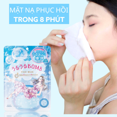 Mặt Nạ Giấy Phục Hồi 8 Phút Kosé Clear Turn Moisturizing Face Mask (7 Tấm)
