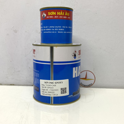 Sơn Epoxy Hải Âu màu vàng EP653 1L/Bộ
