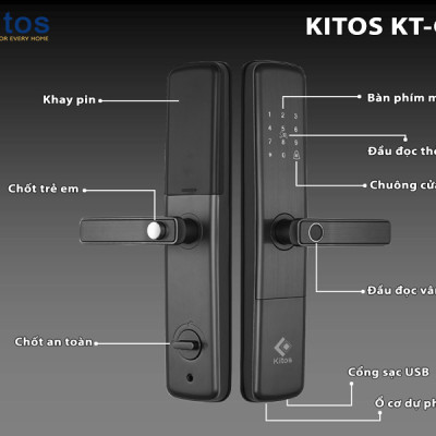 Khoá cửa thông minh Kitos KT-G900 Plus
