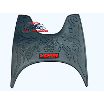 Thảm Lót chân Xe Máy VISION 2021 2022 2023 Cao Su đen