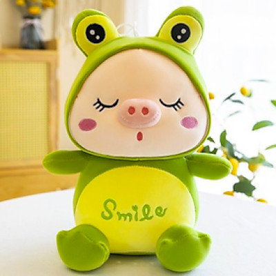 Thú nhồi bông heo Smile - Size từ 45cm đến 65cm - Quà tặng heo Smile nhồi bông dễ thương - Gối ôm mềm mịn cho bé