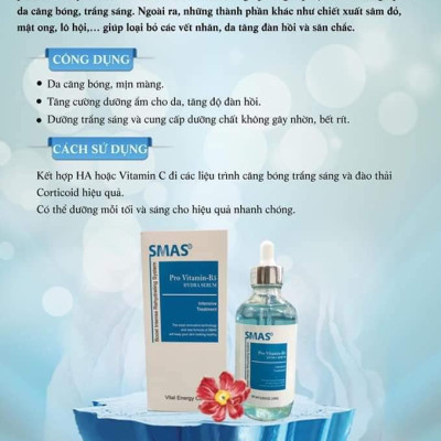 Tinh Chất Phục Hồi, Cấp Ẩm Smas Pro Vitamin B5 Hydra Serum 120ml