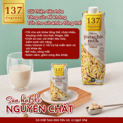 Sữa hạt Hạt dẻ Nguyên chất 137 DEGREES 1000ml