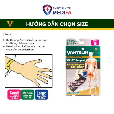 Băng Bảo Vệ Khớp Cổ Tay Vantelin Wrist Support size S