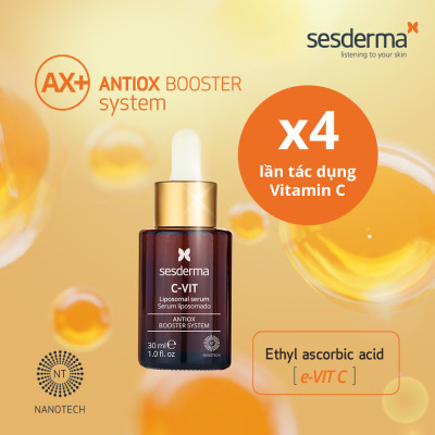 Tinh chất chống oxy hóa làm sáng da Sesderma C-VIT Liposomal Serum dành cho da khô và da hỗn hợp 30ml