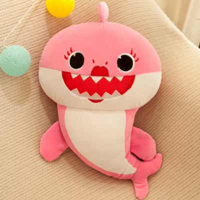 Gấu Bông Baby Shark - Cá Mập thú nhồi bông vải co dãn cao cấp size 30cm