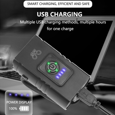 Đèn trước xe đạp T6 LED 10W 800LM dùng pin sạc - đèn xe đạp Bike Light - Hàng chính hãng