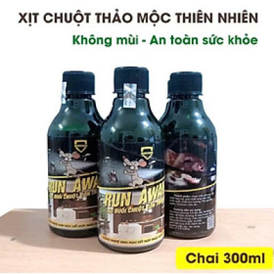 Chai xịt đuổi chuột thảo mộc không ảnh hưởng đến người và vật nuôi