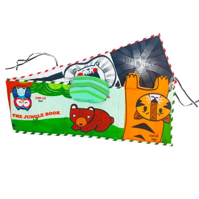 Ziczac Vải Đa Tương Tác Kiêm Đồ Chơi Quây Nôi Cũi Kích Thích Thị Giác Cho Trẻ Sơ Sinh - PiPo Vietnam