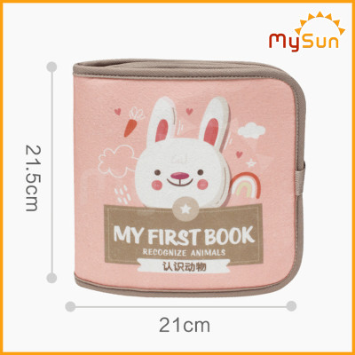 Sách vải cho bé sơ sinh bé 6 tháng dưới 1 tuổi Montessori bận rộn tương tác sách vải nỉ 3d mầm non MySun