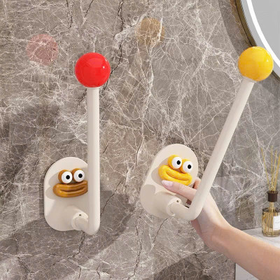 Set 10 Móc Treo Tường Phòng Tắm Dopamine Quái Vật Miệng Lớn - Móc Treo Mũ Tự Dính, Trang Trí Phòng - HÀNG CHÍNH HÃNG MINIIN