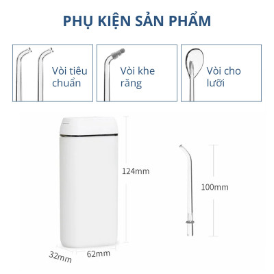 Tăm nước Kachi MK357 nhỏ gọn dễ dàng bỏ trong túi xách - Hàng chính hãng
