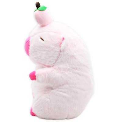 Thú Bông Capybara Đội Trái Đào 30 cm - Nuan Nuan DL24-001