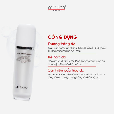 Tinh Chất dưỡng trắng da #Nám, #Tàn_Nhang & Làm_Trắng Da Mirum 45ml – Mirum Glow Synergy Serum