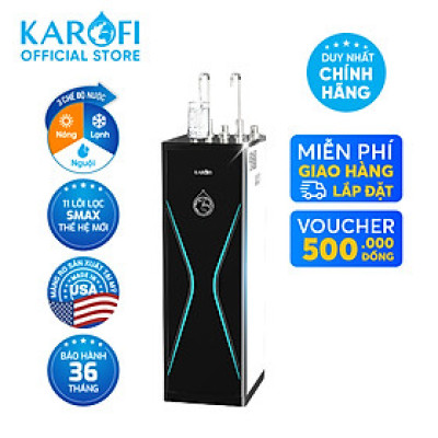Máy lọc nước nóng lạnh RO Mỹ 10 lõi Karofi KAD-D528 - Giao trước lắp sau miễn phí toàn quốc - Bảo hành 36 tháng - Hàng chính hãng