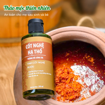 Combo dưỡng trắng body và săn chắc eo sau sinh Wonmom ( 1 Cốt nghệ + 1 Cốt gừng hạ thổ )