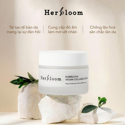 Kem Dưỡng Herbloom Thuần Chay Organic Kombucha Vegan Collagen Cream 60G