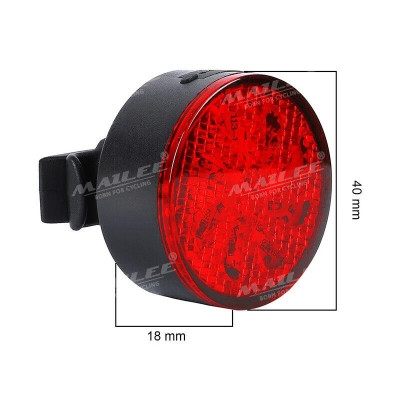 Đèn hậu cảnh báo xe đạp gắn sau CỐI XAY GIÓ AQ-113 dung lượng 500mAh 8 chế độ cảnh báo, sạc USB, chống nước IPX4 - Mai Lee