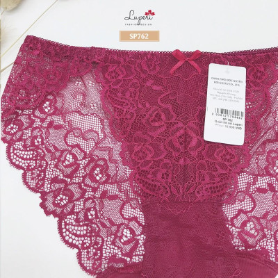 Quần Lót Nữ Ren Cạp Vừa Cao Cấp LUPERI LU3QL762 Kháng Khuẩn Khử Mùi Co Giãn Tốt Không Xù