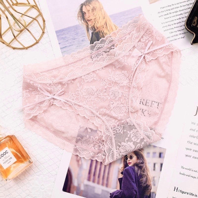 Quần lót nữ ren chất lưới pha ren siêu mềm mịn thoáng mát - 1829