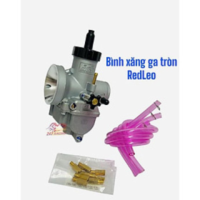 BÌNH XĂNG CON Redleo GA TRÒN họng 24mm và 28mm gắn xe độ